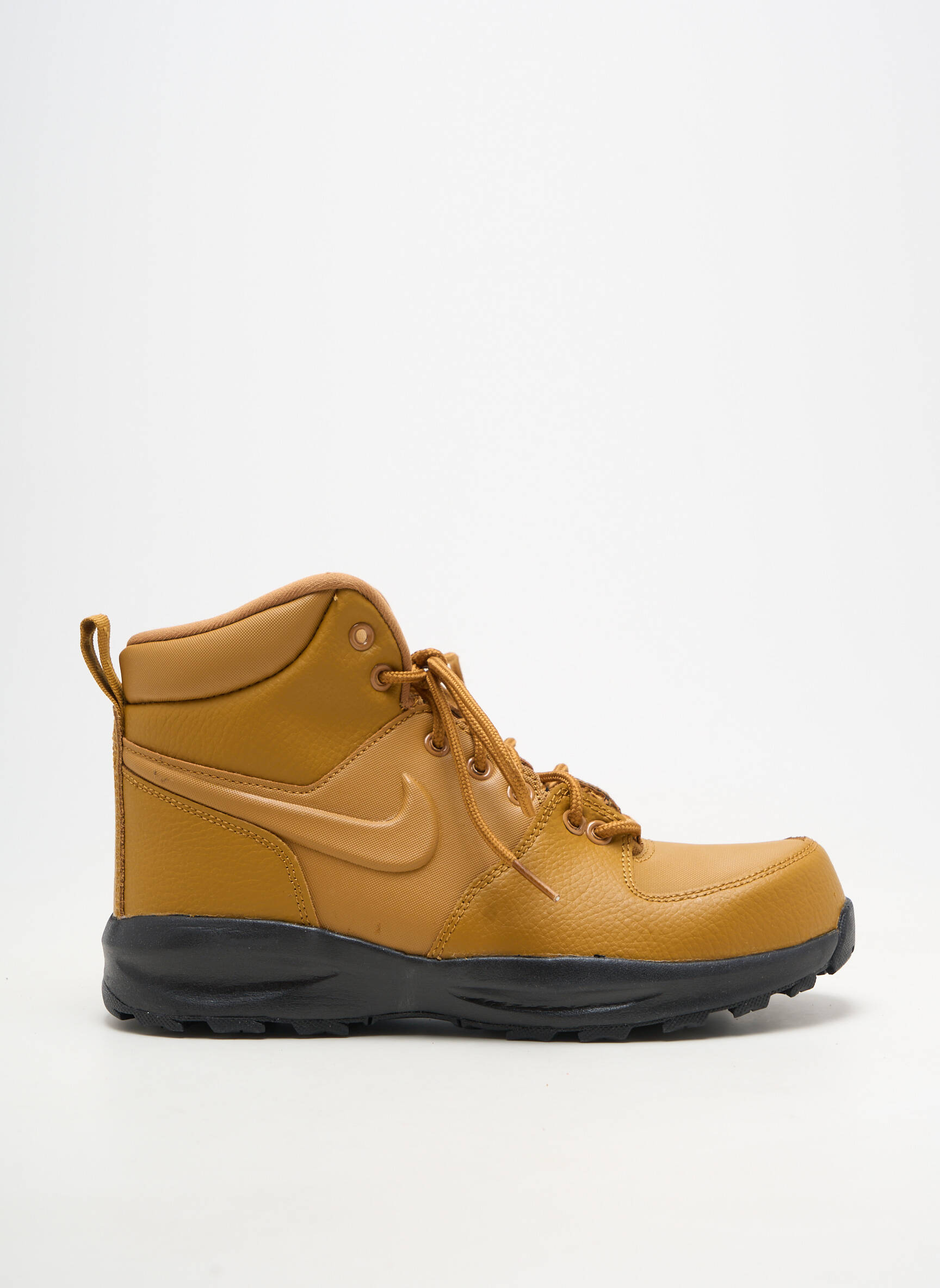 Baskets matière lisse bout rond marron NIKE homme