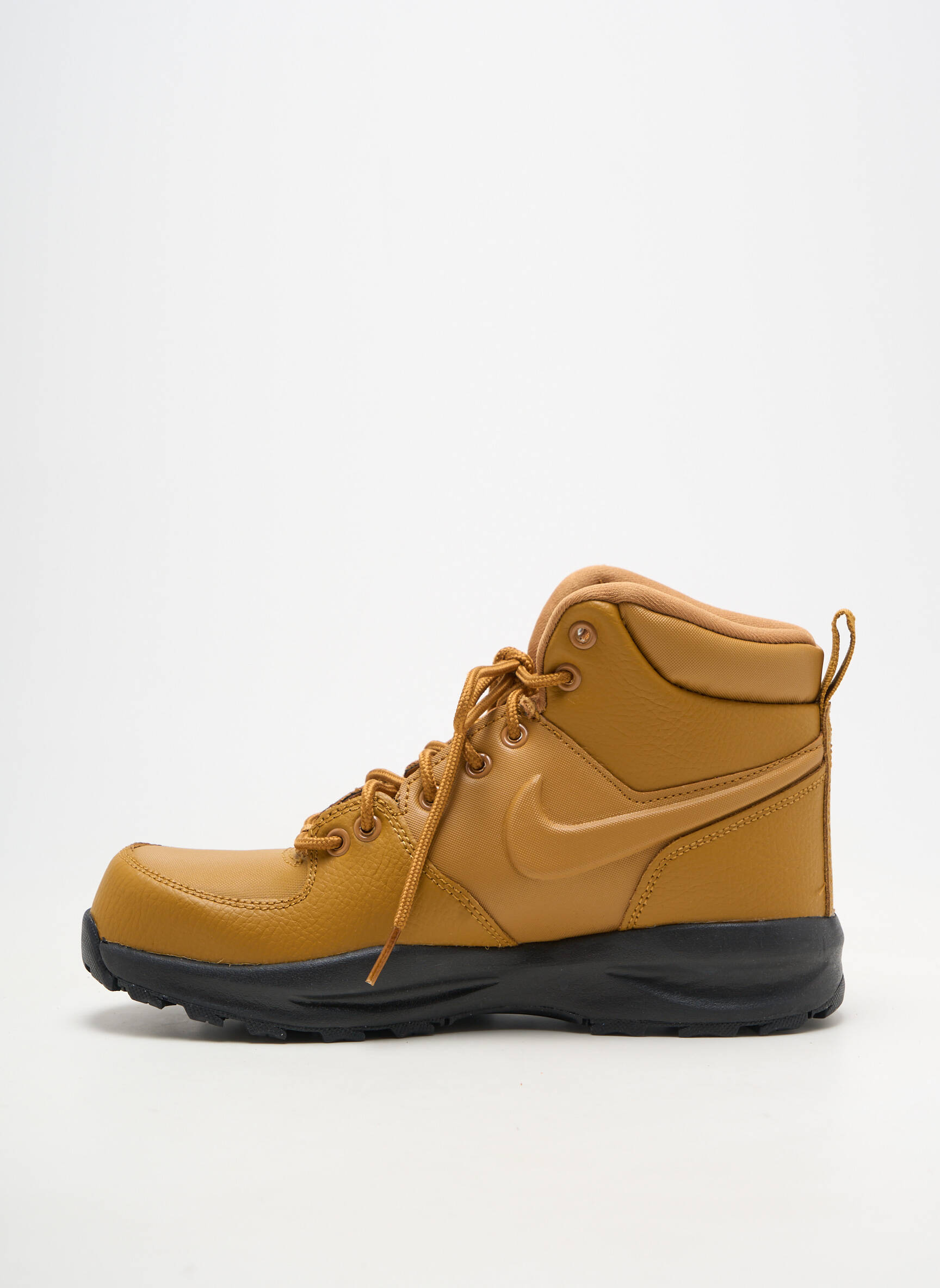 Baskets matière lisse bout rond marron NIKE homme