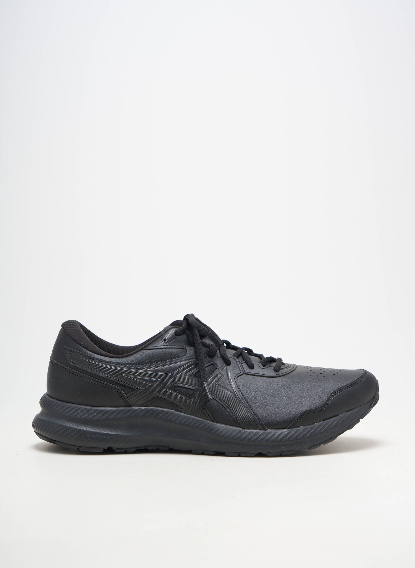 Baskets matière lisse bout rond noir ASICS homme