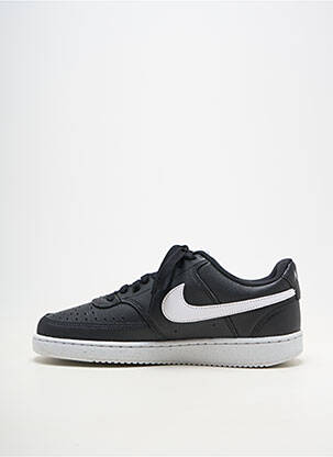 Baskets matière lisse bout rond noir NIKE homme
