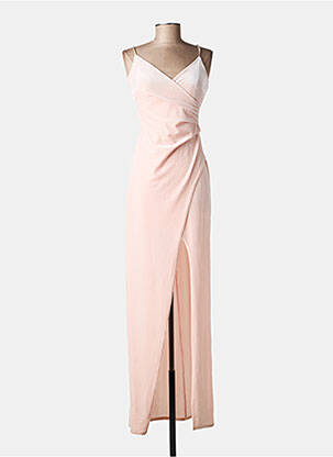 Robe longue fines bretelles fines bretelles rose MY LITTLE PRINCESS femme