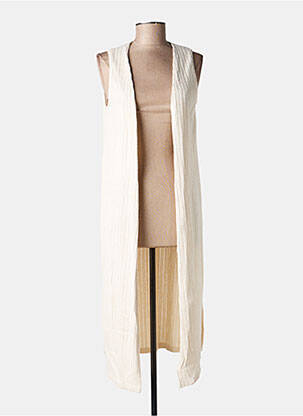 Gilet sans manche coupe cintrée beige TINTA STYLE femme