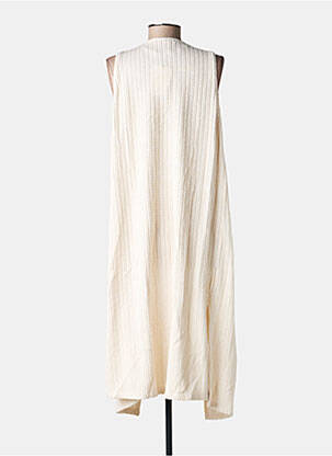 Gilet sans manche coupe cintrée beige TINTA STYLE femme