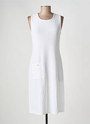Robe mi-longue sans manche sans manche beige JOSEPH RIBKOFF femme