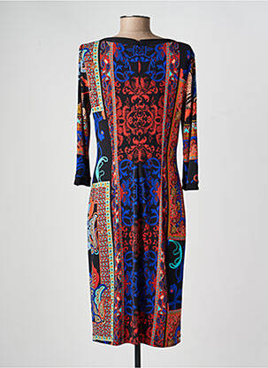 Robe mi-longue manches 3/4 manches 3/4 noir JOSEPH RIBKOFF femme