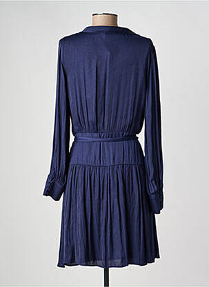 Robe courte manches longues manches longues bleu MY LITTLE PRINCESS femme