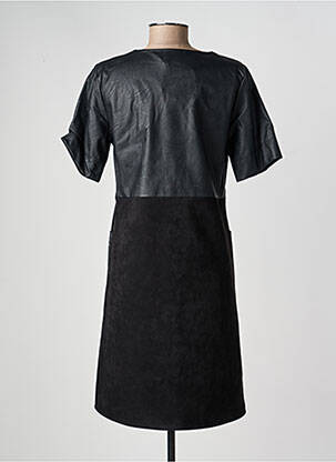 Robe mi-longue manches courtes manches courtes noir LA FÉE ATELIER BY LA FÉE MARABOUTÉE femme