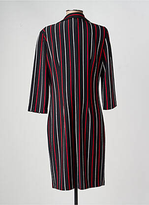 Robe mi-longue manches 3/4 manches 3/4 noir FRANK LYMAN femme
