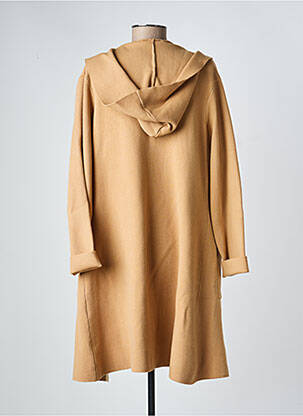 Manteau long a capuche a capuche beige FRANK LYMAN femme