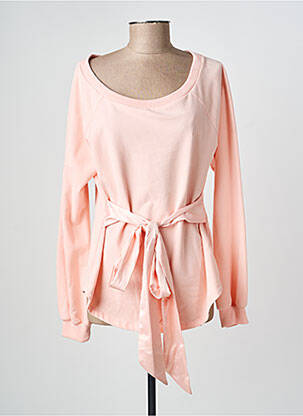 Sweat-shirt stretch manches longues rose JUVIA femme