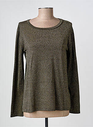 Top manches longues manches longues or LA FEE MARABOUTEE femme