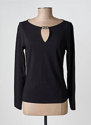 Top manches longues manches longues noir NATHALIE CHAIZE femme
