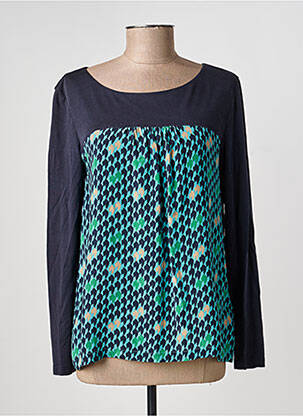 Blouse imprimé fantaisie manches longues bleu PENNYBLACK femme