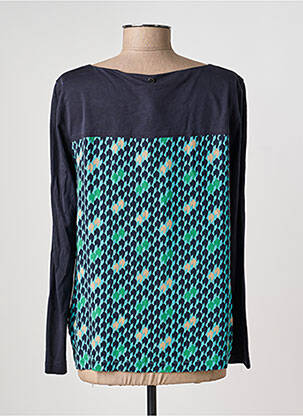 Blouse imprimé fantaisie manches longues bleu PENNYBLACK femme