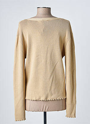 Gilet manches longues resserrée sur le bas beige RINO & PELLE femme
