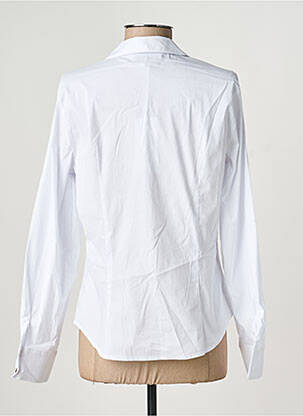 Chemisier coupe cintrée manches longues blanc EVA KAYAN femme