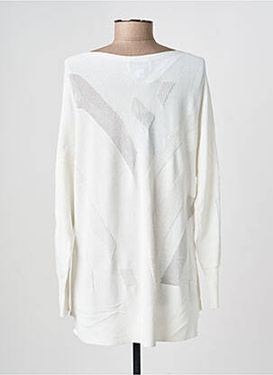 Pull coupe cintrée manches longues blanc JOSEPH RIBKOFF femme