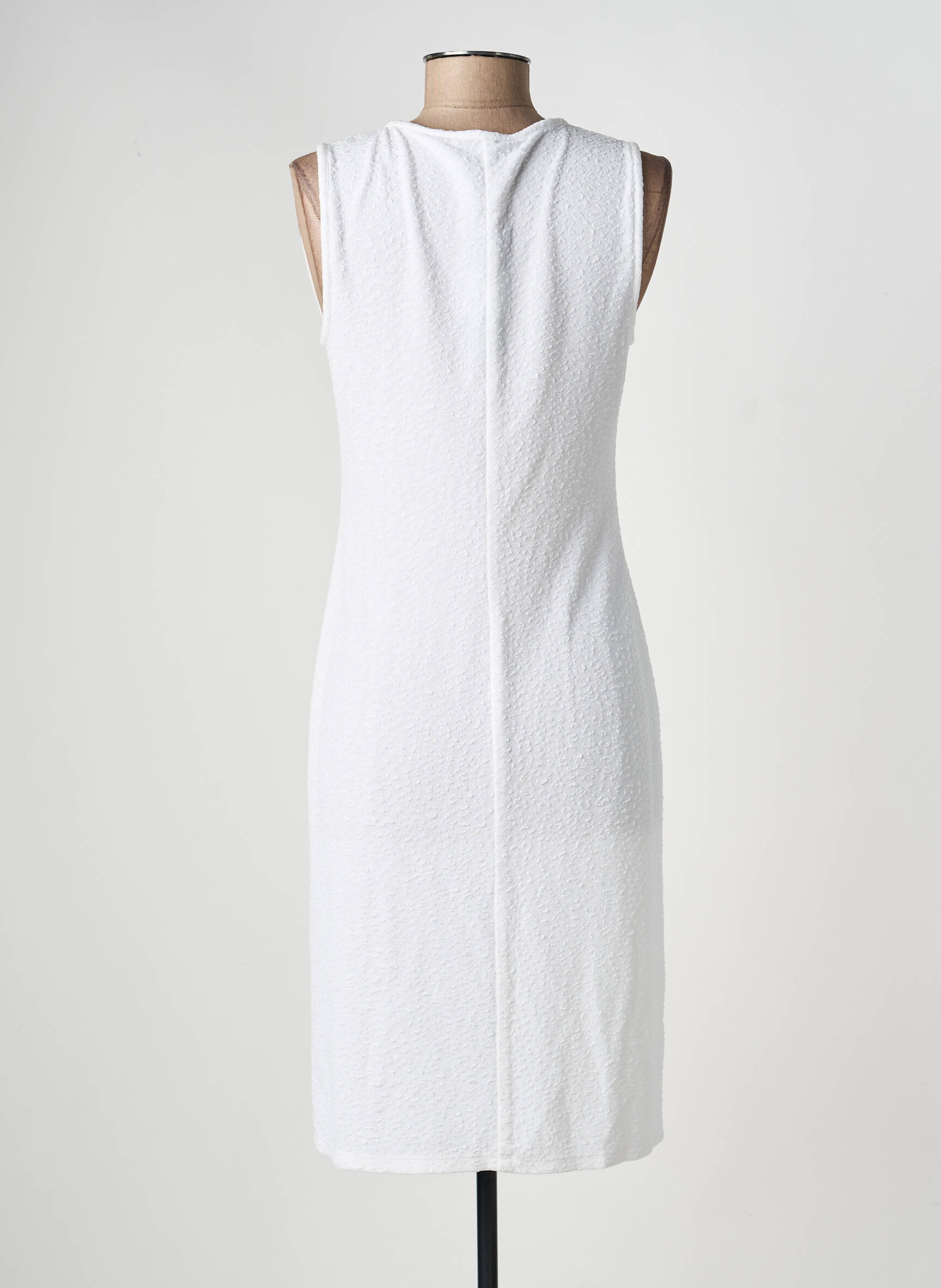 Robe mi-longue sans manche sans manche beige JOSEPH RIBKOFF femme