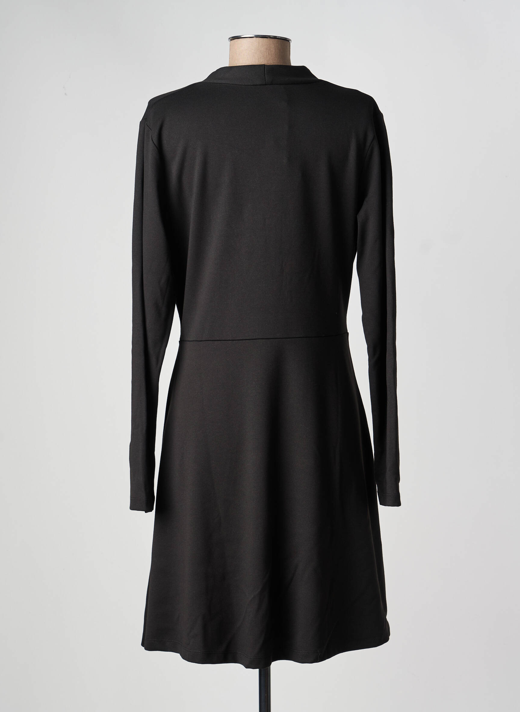 Robe mi-longue manches longues manches longues noir LA FEE MARABOUTEE femme