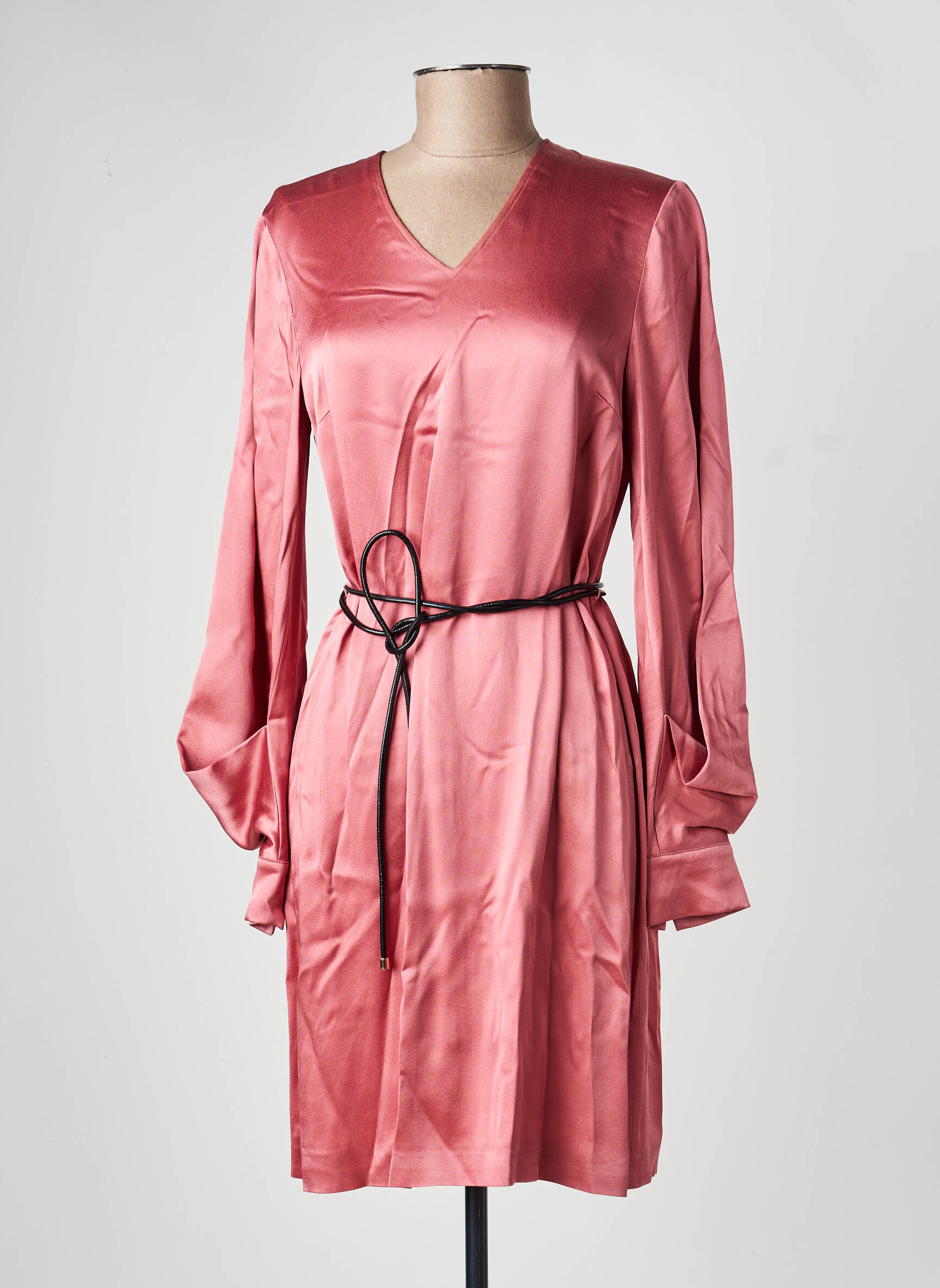 Robe courte manches longues manches longues rose PENNYBLACK femme