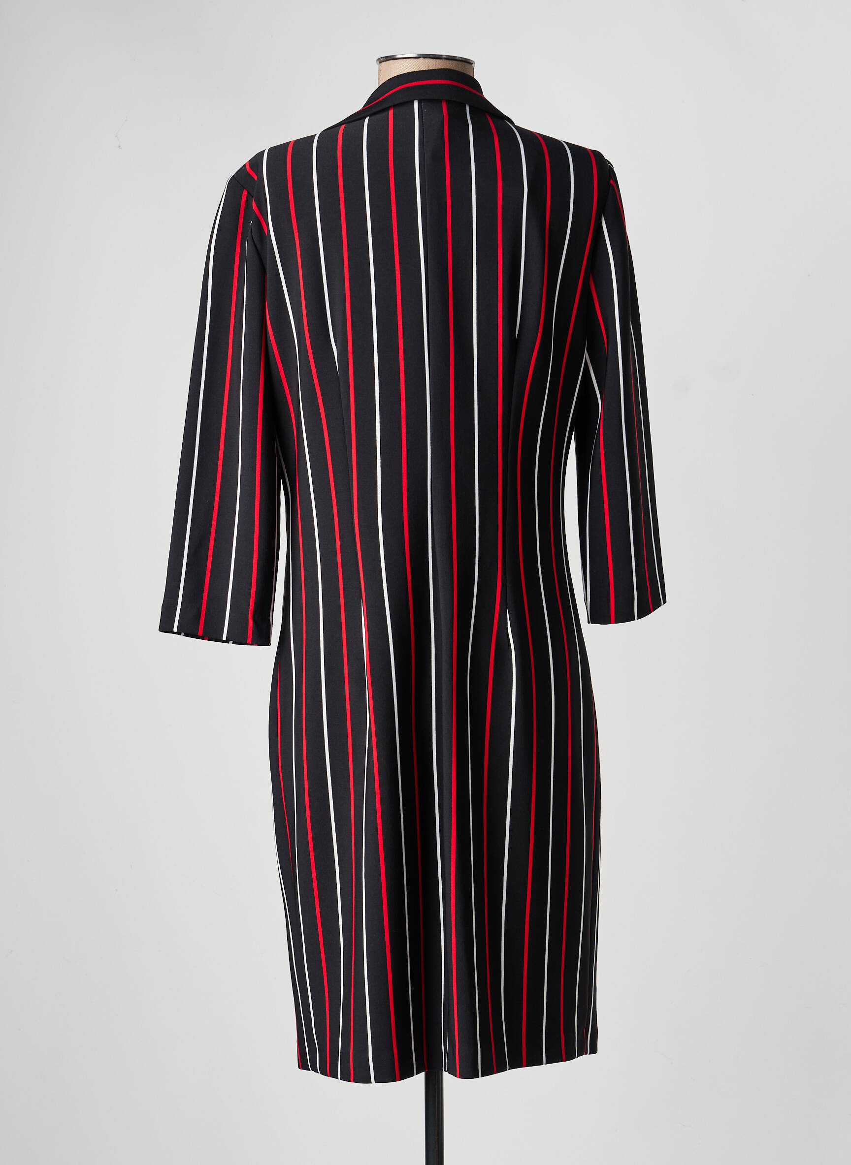 Robe mi-longue manches 3/4 manches 3/4 noir FRANK LYMAN femme
