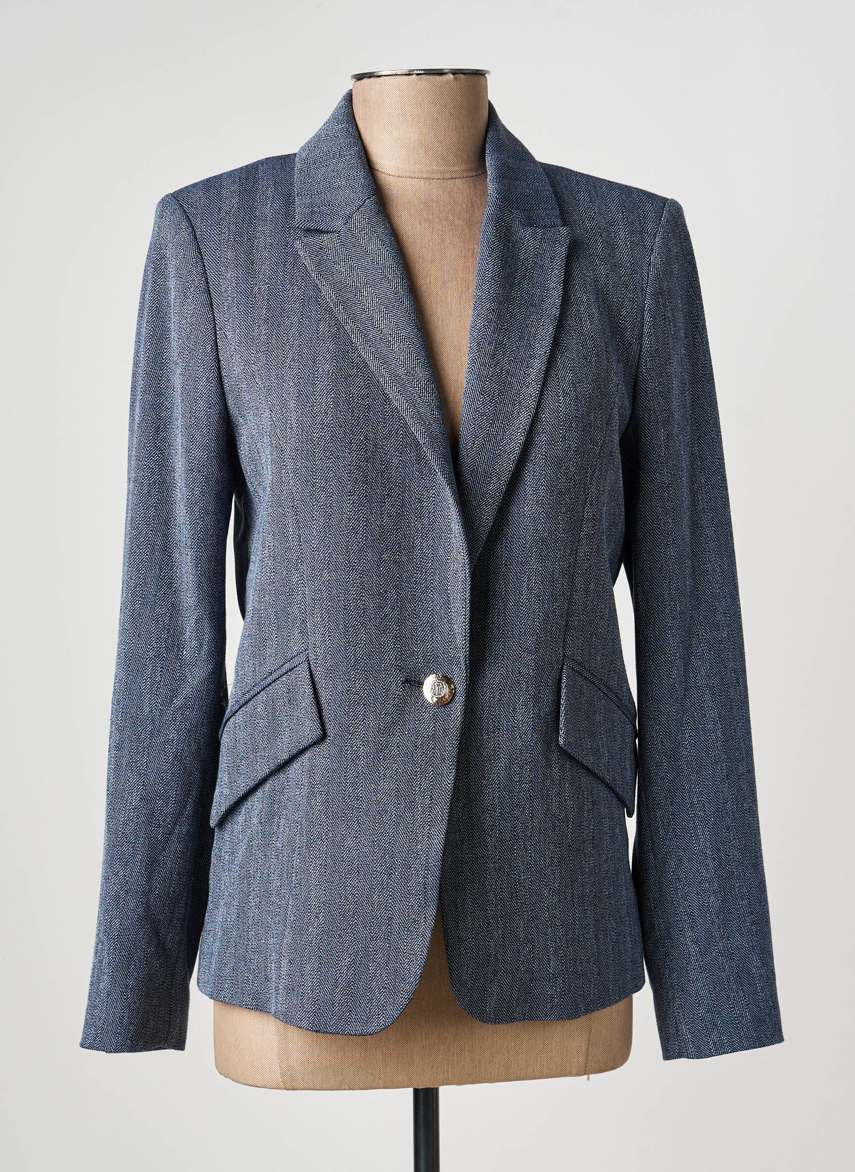Blazer poches bleu EVA KAYAN femme