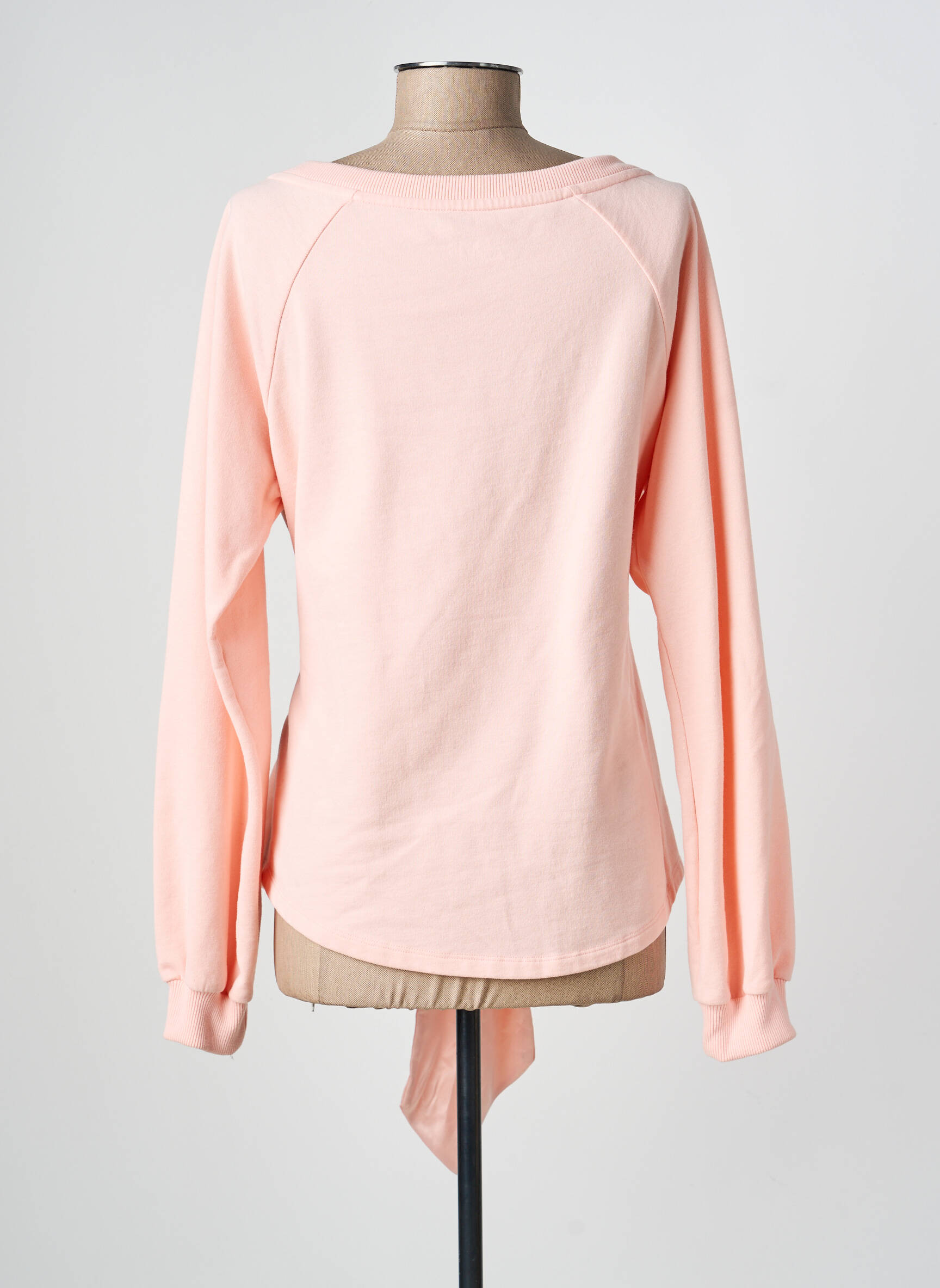 Sweat-shirt stretch manches longues rose JUVIA femme