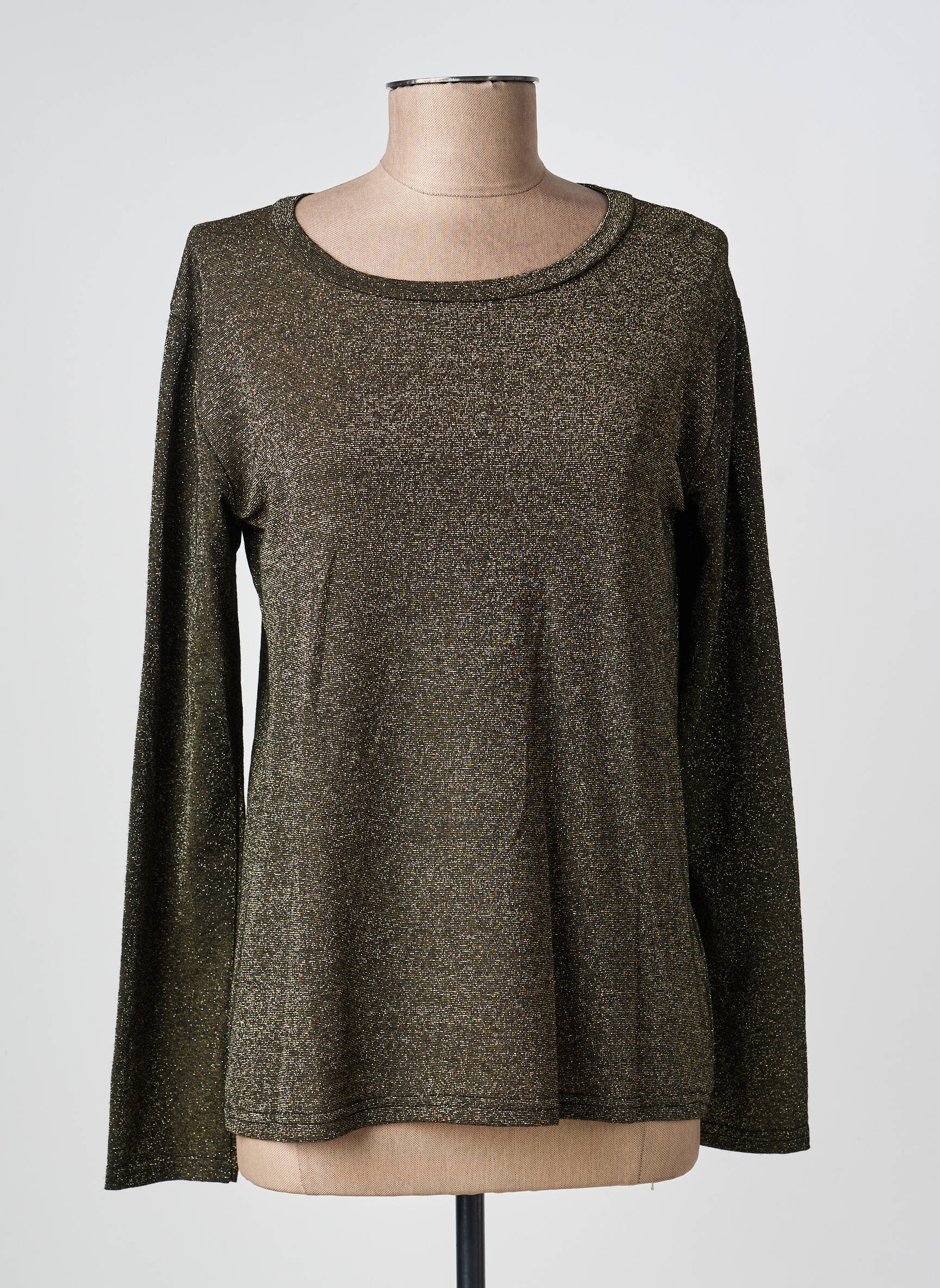 Top manches longues manches longues or LA FEE MARABOUTEE femme
