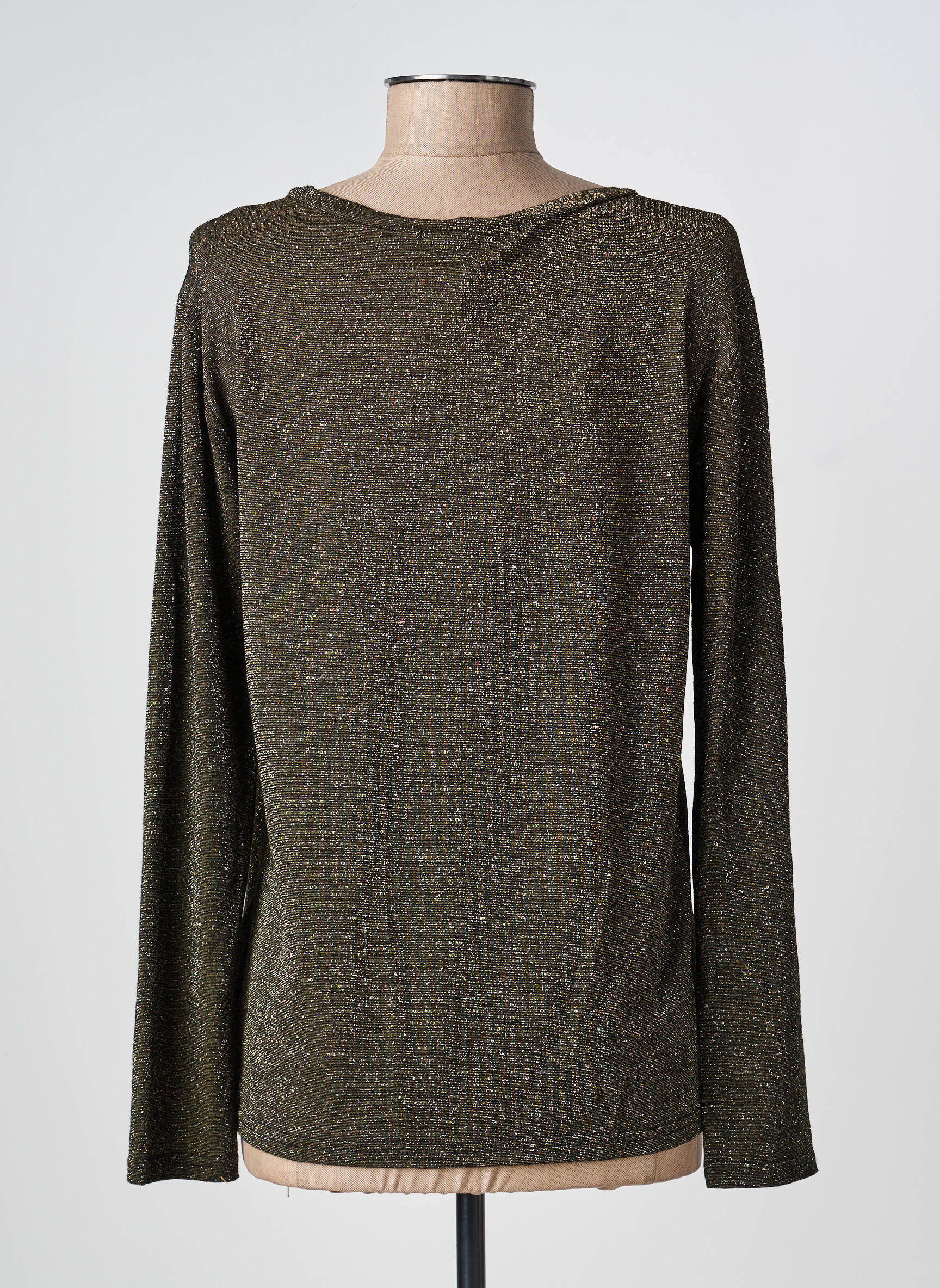 Top manches longues manches longues or LA FEE MARABOUTEE femme