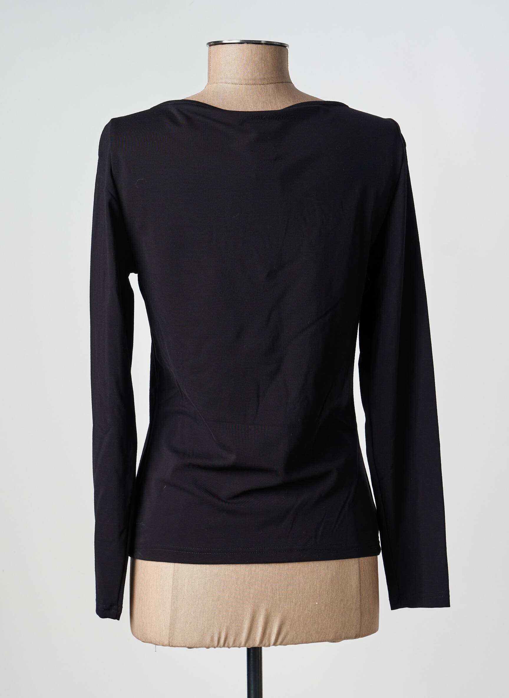 Top manches longues manches longues noir NATHALIE CHAIZE femme