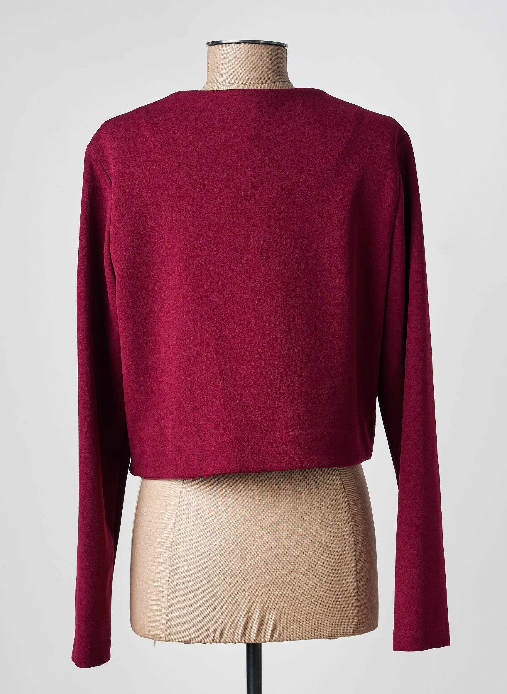 Veste chic fermeture boutonnée sur le devant rouge FRANK LYMAN femme