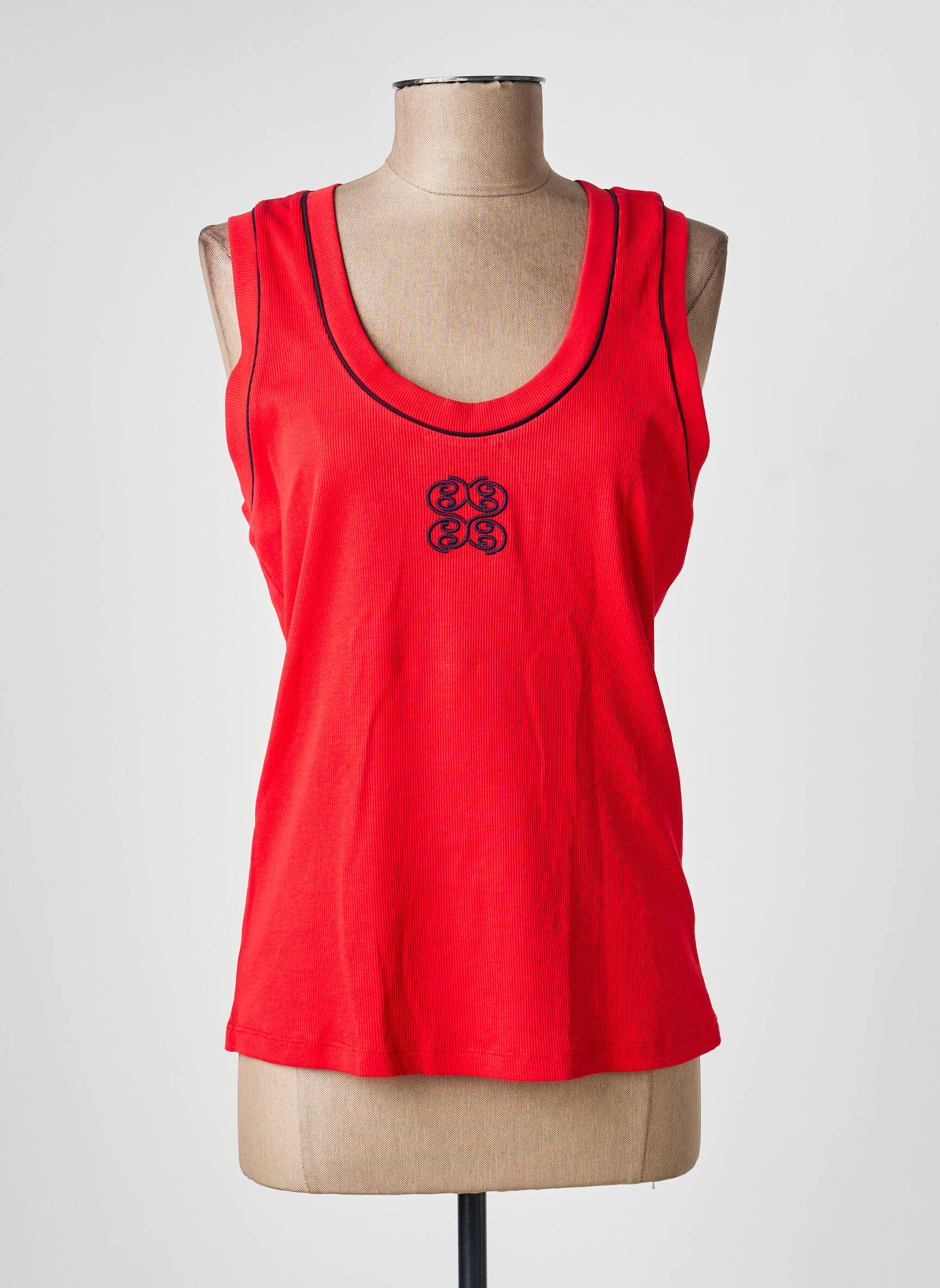 T-shirt stretch manches courtes rouge ACCESS FASHION femme