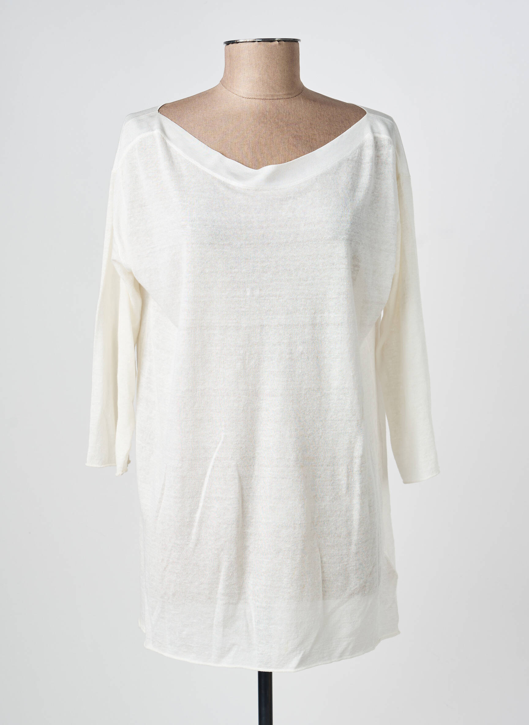 Pull tunique stretch manches 3/4 beige PENNYBLACK femme