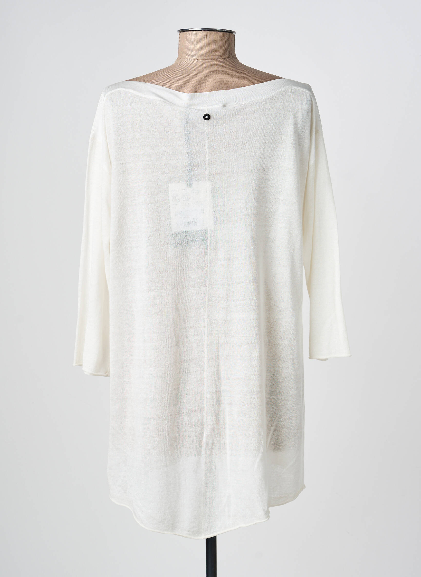 Pull tunique stretch manches 3/4 beige PENNYBLACK femme