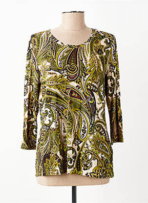 T-shirt manches 3/4 manches 3/4 jaune BETTY BARCLAY femme