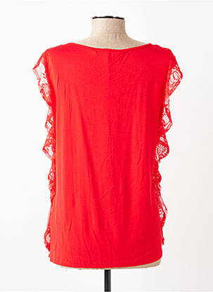 Top stretch manches courtes rouge GAUDI femme