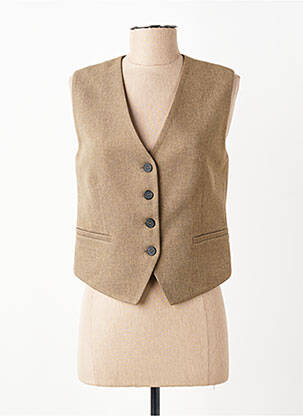 Gilet sans manche poches marron ACCESS femme