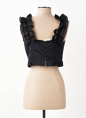 Top col carré sans manche noir ACCESS femme