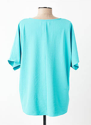 Top coupe fluide manches courtes bleu JOSEPH RIBKOFF femme