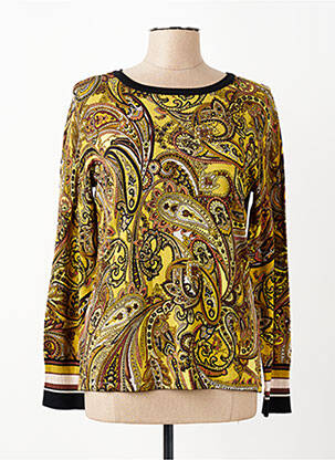 Pull coupe cintrée manches longues jaune BETTY BARCLAY femme