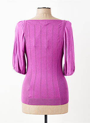 Top col rond manches 3/4 violet ESSENTIEL ANTWERP femme
