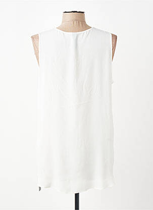 Blouse légère et transparente sans manche beige MARC CAIN femme