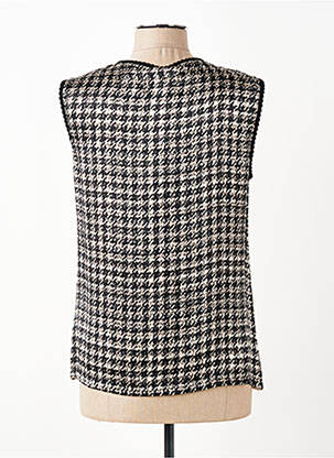 Top stretch sans manche beige TRICOT CHIC femme