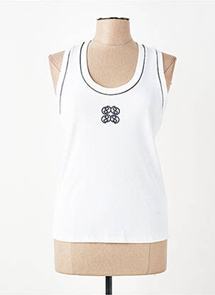 Débardeur stretch sans manche blanc ACCESS femme