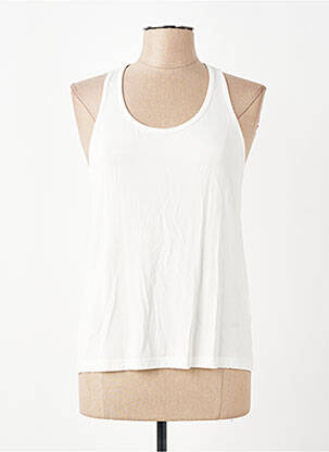 Débardeur stretch sans manche beige NÜ femme