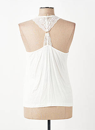 Débardeur stretch sans manche beige NÜ femme