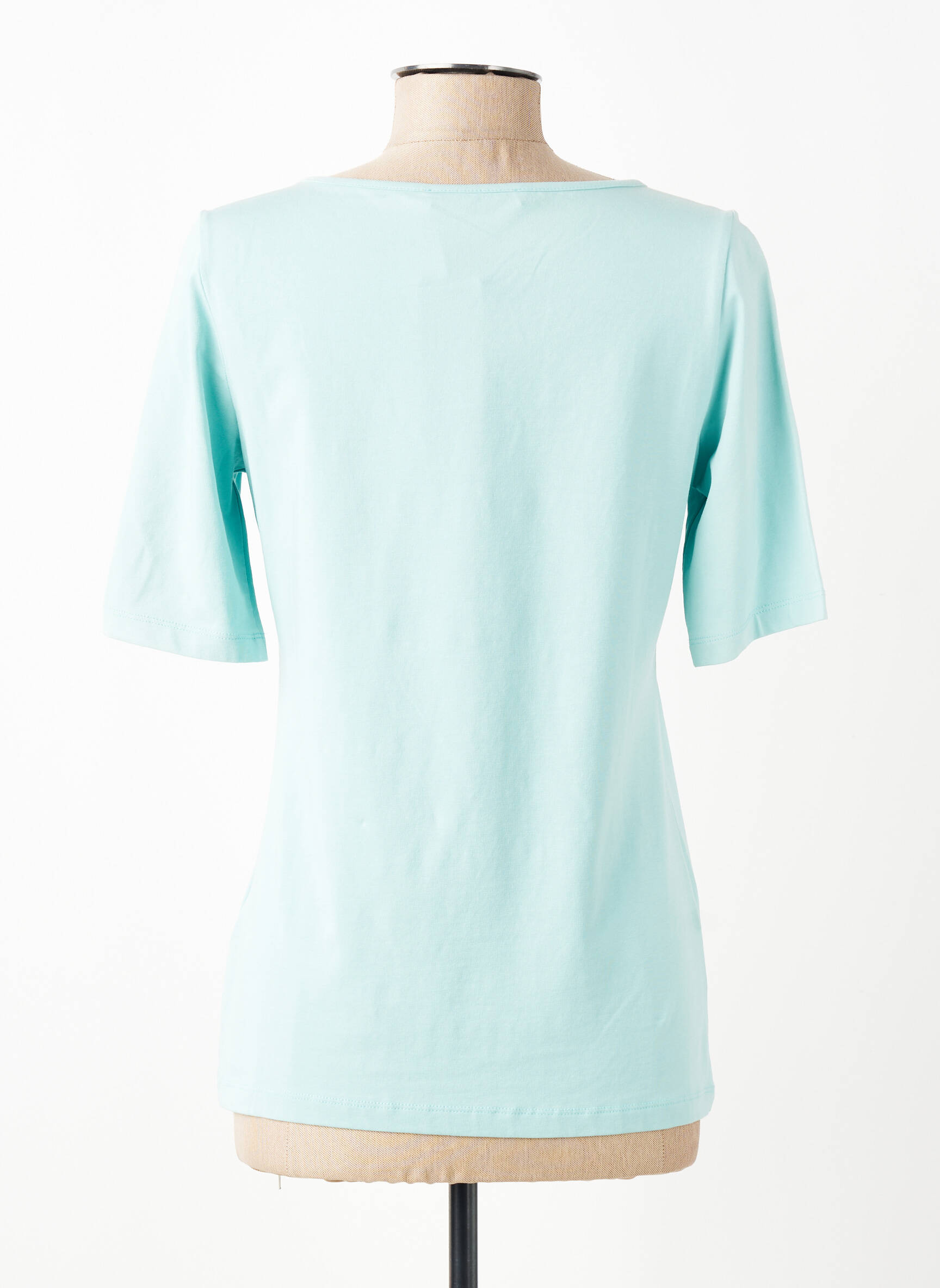 T-shirt stretch manches courtes bleu BETTY BARCLAY femme