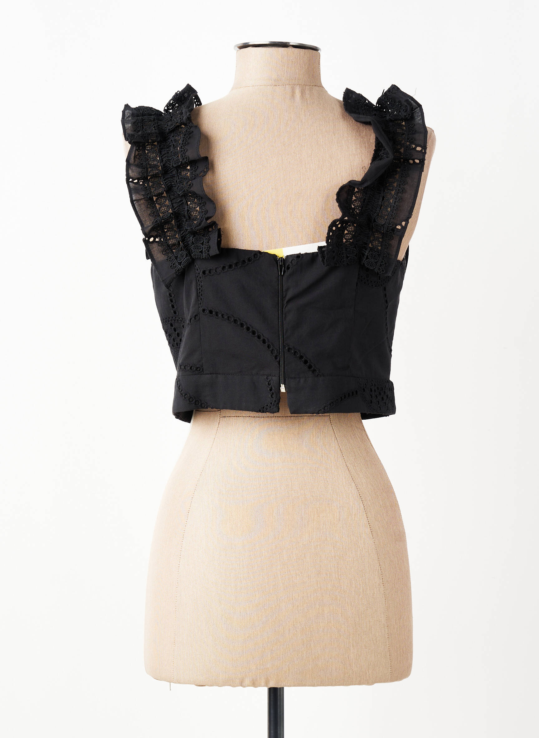 Top col carré sans manche noir ACCESS femme
