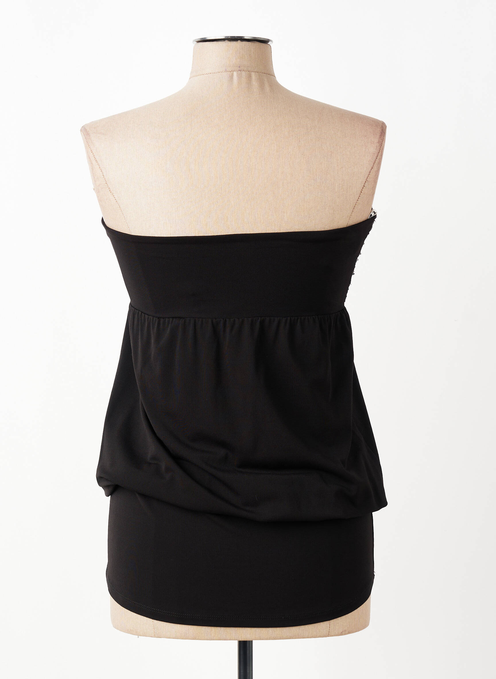 Top stretch sans manche noir CRISTINA GAVIOLI femme