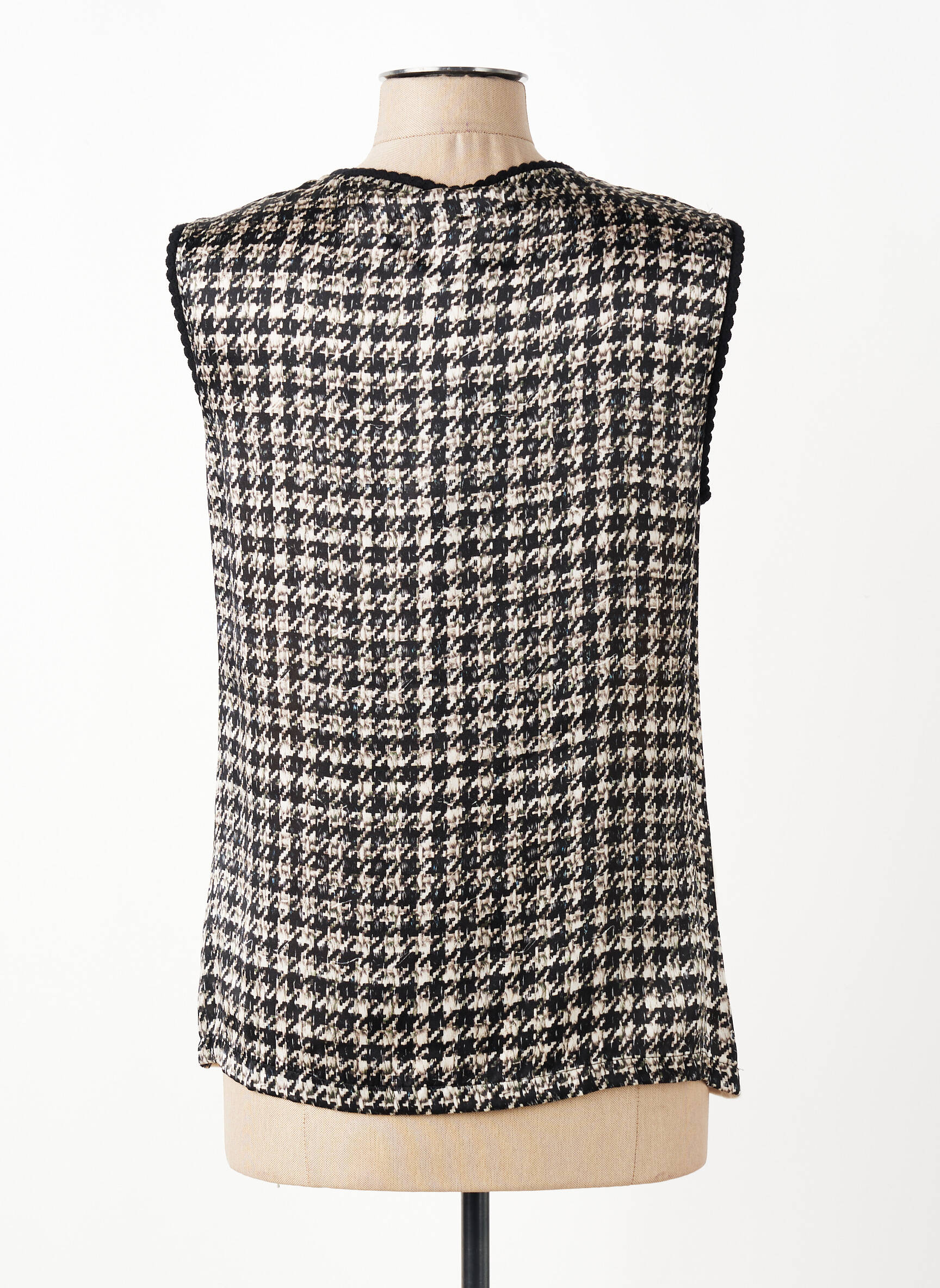 Top stretch sans manche beige TRICOT CHIC femme